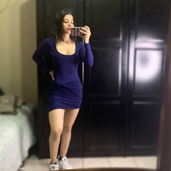 Planet Gold Mini Dress - Picture 2 of 4